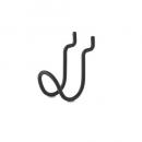 ループフック 2個セット ブラック アイアン ウォールデコレーション DIY 高さ5