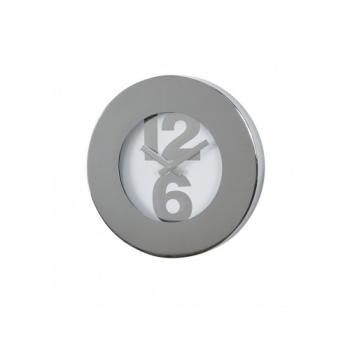 エッジ壁掛け時計 30cm 数字 アーバンテイスト おしゃれ シルバー ウォールクロック