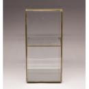 ディスプレイケース アンティーク調 ブラス ガラス ショーケース ディスプレイ おしゃれ 幅18