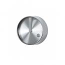 エッジ壁掛け時計 21cm アーバンテイスト シルバー おしゃれ ウォールクロック ラウンド