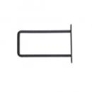 シングルブラケットリブ S アイアン ブラック DIY シンプル ブラケット 高さ12.5