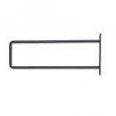 シングルブラケット L アイアン ブラック DIY シンプル ブラケット 高さ12.5