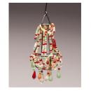 ビーズオーナメント アンティーク調 おしゃれ ディスプレイ 綺麗 シャンデリアモチーフ 高さ13