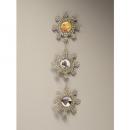 3連フォトフレーム アンティーク調 おしゃれ ディスプレイ 綺麗 ビーズ 長さ57