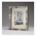 フォトフレーム アンティーク調 ポストカード 木製 グレイ おしゃれ 写真 壁掛け 高さ17