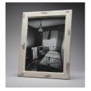 ポスターフレーム S アンティーク調 木製 ホワイト おしゃれ 写真 A4 壁掛け 高さ36