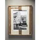 ピクチャーフレーム L アンティーク調 木製 ホワイト おしゃれ 写真 壁掛け 高さ52