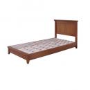 ベッドフレーム シングル ミディアムブラウン 木製 ミンディ ナチュラル 天然木 幅101.5