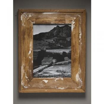 ポスターフレーム アンティーク調 木製 ブラウン おしゃれ 写真 壁掛け シャビー 高さ44