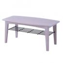 ブリジット センターテーブルS 木製 ミンディ ナチュラル 天然木 アイアン ホワイト 幅90