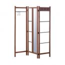 ティンバー ハンガー 木製 ミンディ ナチュラル 天然木 ミラー フック ブラウン 高さ160