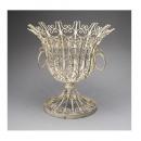 バスケット フラワーベース 花瓶 シャビー ホワイト アンティーク調 おしゃれ 小物入れ 直径36