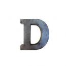 ブリキアルファベットオブジェD インテリア イニシャル ディスプレイ エンブレム プレート