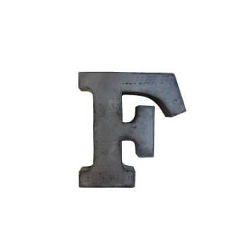 ブリキアルファベットオブジェF インテリア イニシャル ディスプレイ エンブレム プレート