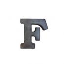 ブリキアルファベットオブジェF インテリア イニシャル ディスプレイ エンブレム プレート