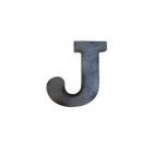 ブリキアルファベットオブジェJ インテリア イニシャル ディスプレイ エンブレム プレート