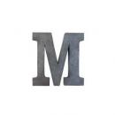 ブリキアルファベットオブジェM インテリア イニシャル ディスプレイ エンブレム プレート