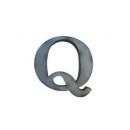 ブリキアルファベットオブジェQ インテリア イニシャル ディスプレイ エンブレム プレート