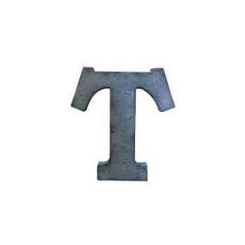 ブリキアルファベットオブジェT インテリア イニシャル ディスプレイ エンブレム プレート