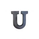 ブリキアルファベットオブジェU インテリア イニシャル ディスプレイ エンブレム プレート