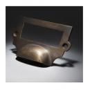 Pull with tag DIY アンティーク調 真鍮 おしゃれ 引手 ブロンズ ノブ 長さ9