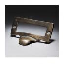 Pull with tag DIY アンティーク調 真鍮 おしゃれ 引手 ブロンズ ノブ 長さ6