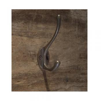 フック ダブル アンティーク調 おしゃれ シンプル ブラス ブロンズ 小物掛け 奥行3