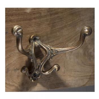 フック フォース アンティーク調 おしゃれ シンプル ブラス ブロンズ 小物掛け 奥行8