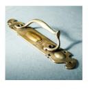 Door Handle 2個セット アンティーク調 ゴールド ブラス おしゃれ DIY 長さ37