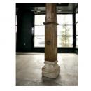 柱 アンティーク調 木製 ブラウン おしゃれ ナチュラル DIY重厚感 ヴィンテージ 高さ270