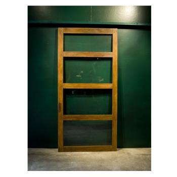 ドア 木製 ミディアムブラウン アンティーク調 シャビー 窓 おしゃれ 飾り 高さ174