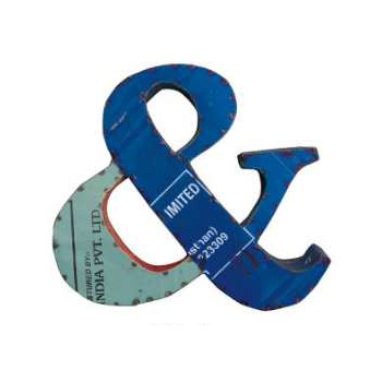 リサイクルアイアン アルファベット オブジェ & ウォールデコ インテリア アンティーク DIY