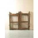 ゲート 木製 グリーン ブラウン アンティーク調 シャビー 扉 おしゃれ 飾り 高さ105