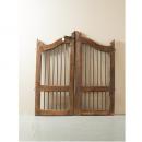 ゲート 木製 ミディアムブラウン アンティーク調 シャビー 扉 おしゃれ 飾り 高さ105