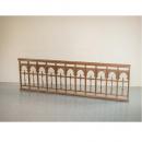 柵 フェンス 木製 ミディアムブラウン アンティーク調 シャビー おしゃれ 飾り 高さ82