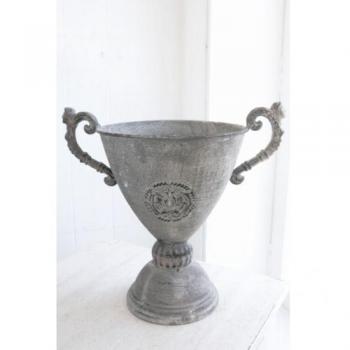 フラワーポット プランター ブリキ アンティーク調 通販