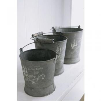 フラワーポット プランター ブリキ アンティーク調 通販