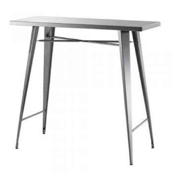 カウンターテーブル ステンレス シルバー シンプル おしゃれ 机 高さ100