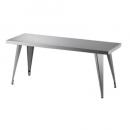 ステンレスベンチ シルバー シンプル おしゃれ 椅子 インダストリアル 幅105