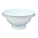 コランダー水切り用ボウル ホーロー 白・ホワイト おしゃれ キッチン 北欧 ナチュラル