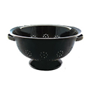 コランダー水切り用ボウル ホーロー 黒・ブラック おしゃれ キッチン 北欧 ナチュラル