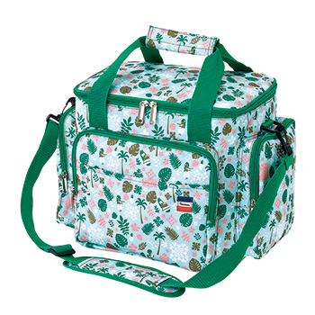 雑誌掲載!クーラーバッグ ショルダー 大容量で機能的 カラフルグリーン アウトドアBBQキャンプ