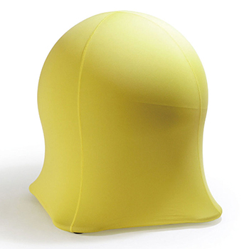 雑誌掲載!デザイナーズチェア 北欧スウェーデン くらげイエロー バランスボール ダイエット