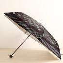 99%紫外線UVカット!日傘(ドット柄)晴雨兼用 アロマシール付 パゴダ傘 黒