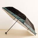 99%紫外線UVカット!日傘(シャギー柄)晴雨兼用 アロマシール付 パゴダ傘 黒