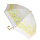 99%紫外線UVカット!折りたたみ長傘(タンポポ柄 花柄 カラフル)藤巻き手元