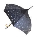 99%紫外線UVカット!日傘 パゴダ傘(マーメイド柄)晴雨兼用 アロマシール付 黒