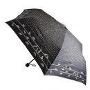 99%紫外線UVカット!日傘 パゴダ傘(猫柄)晴雨兼用 アロマシール付 黒