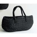 アセロトートバッグL 人気のブラック お出かけ丸くて可愛いフォルム持ちやすくて収納力抜群