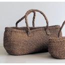 アセロトートバッグL 定番ブラウン お出かけサイズ 丸くて可愛いフォルム持ちやすくて収納力抜群